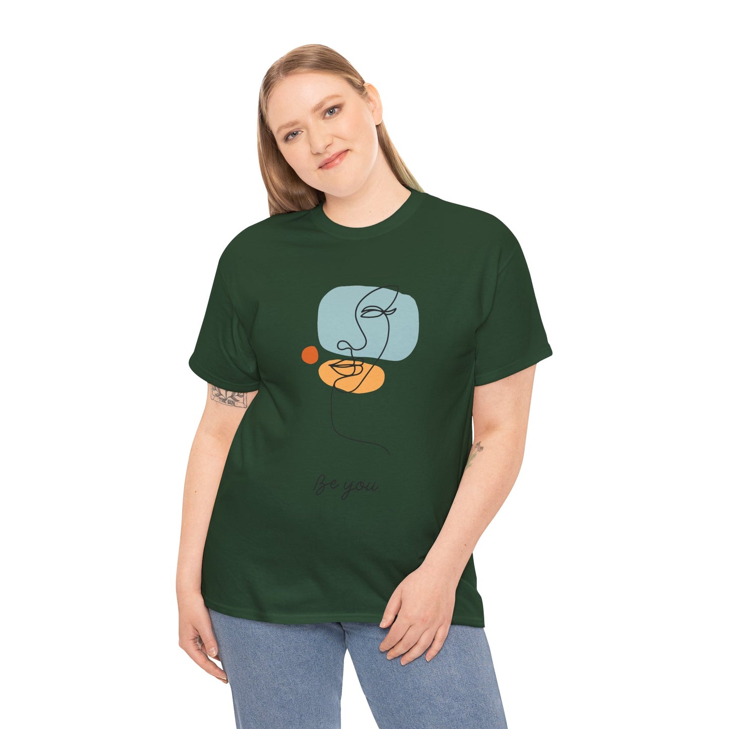 Minimalist Be You Tee, Unisex Cotton T-Shirt, Inspirational Graphic Tee, Gift for Friends, Casual Everyday Wear, Self-Love Apparel