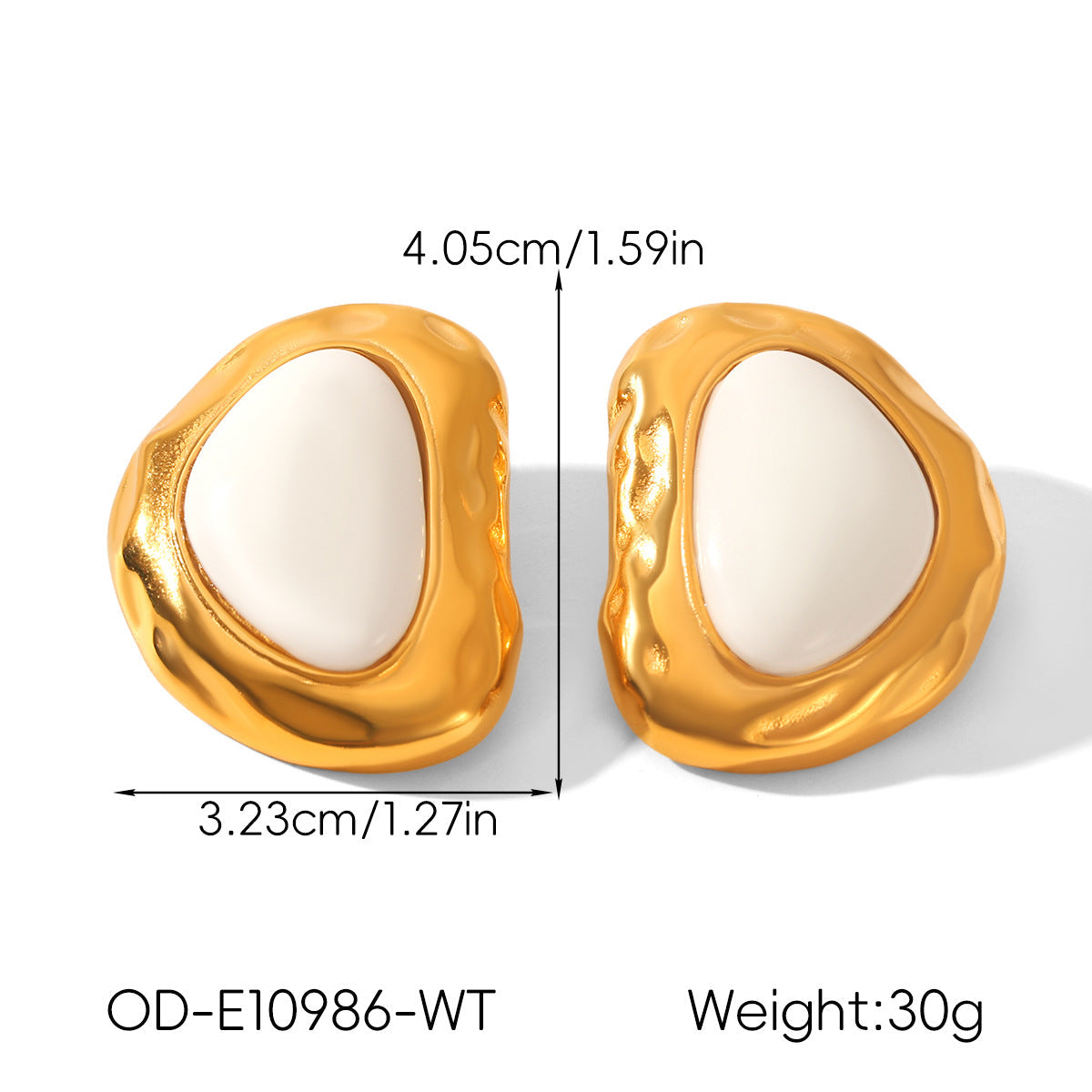 Vintage Personalized Non-fading Titanium Steel Earrings For Women