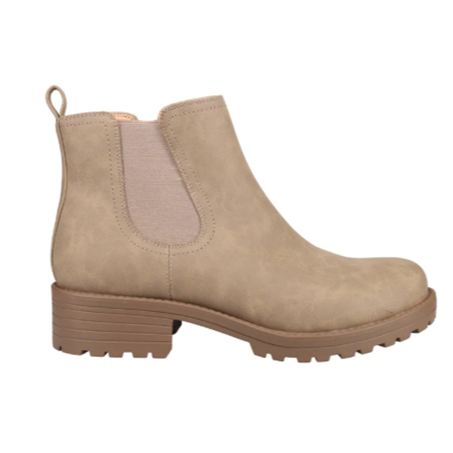 New Buffalo Womens Size 9 Brown Water Repellant Faux Leather Anna Boots w Flaw