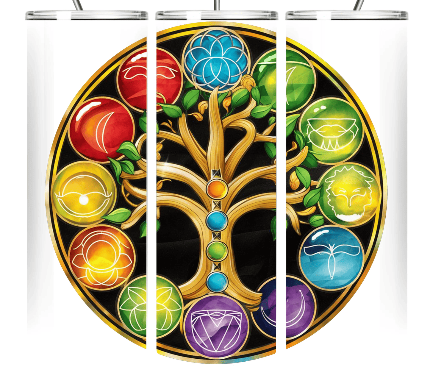 Chakra & Moon Phase Tumbler Collection 20oz Tumblers
