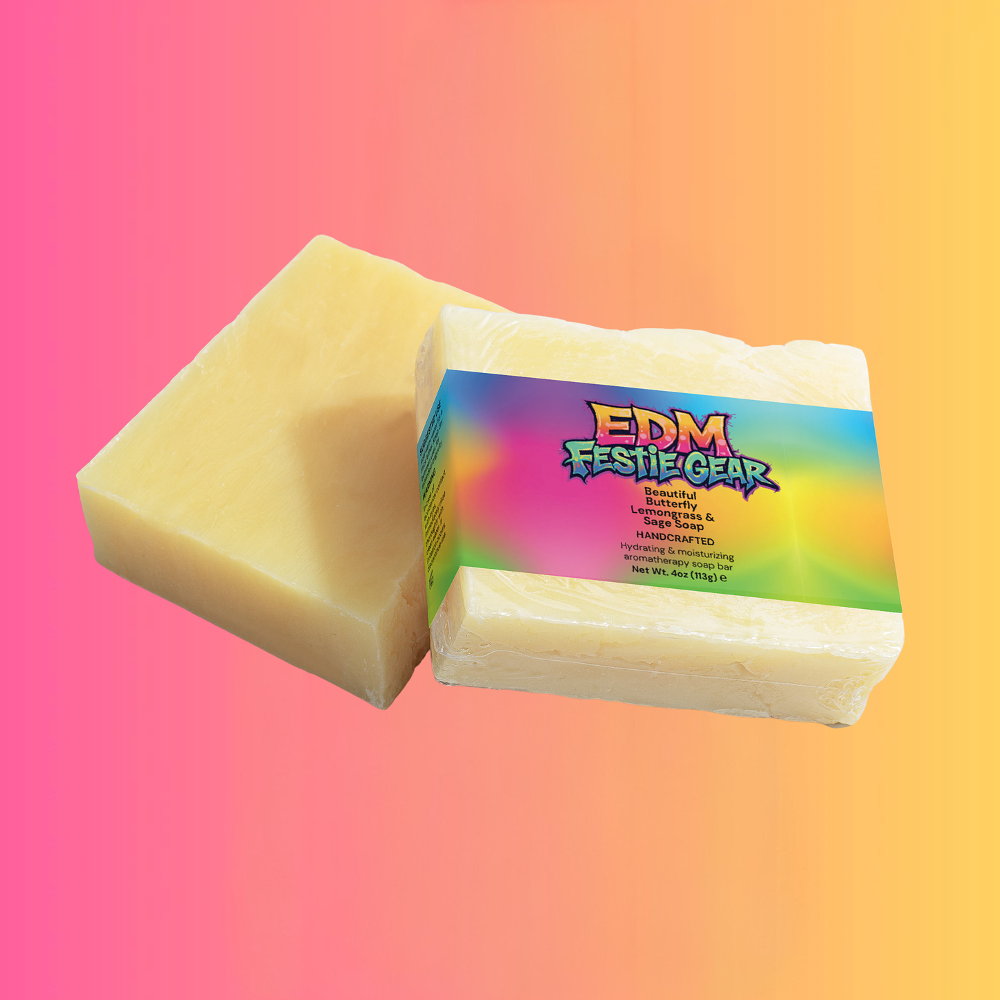 Stunning Butterfly Lemongrass & Sage Festival Soap for Ravers
