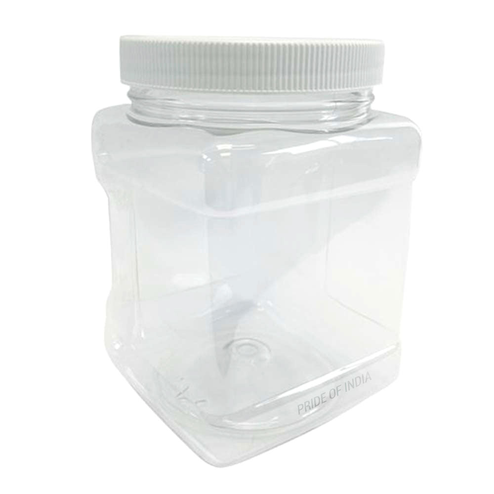 Clear PET Plastic Grip Dry/Liquid Food Storage Jars w/ Caps (Food Grade - BPA Free)-9