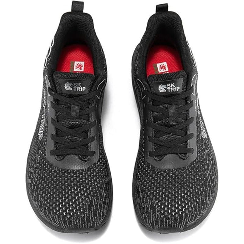 New SK-Trip Men Size 12 Black Mesh Barefoot Wide Toe Box Zero Drop Walking Shoes