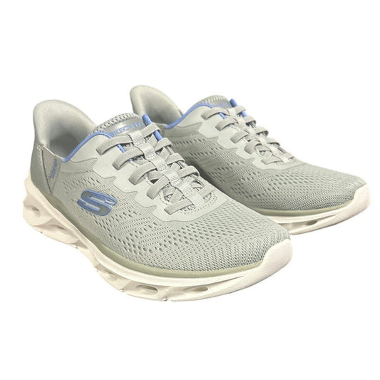 Skechers Womens Size 7 Gray Mesh Hands Free SwiftFit Slide In Athletic Shoes