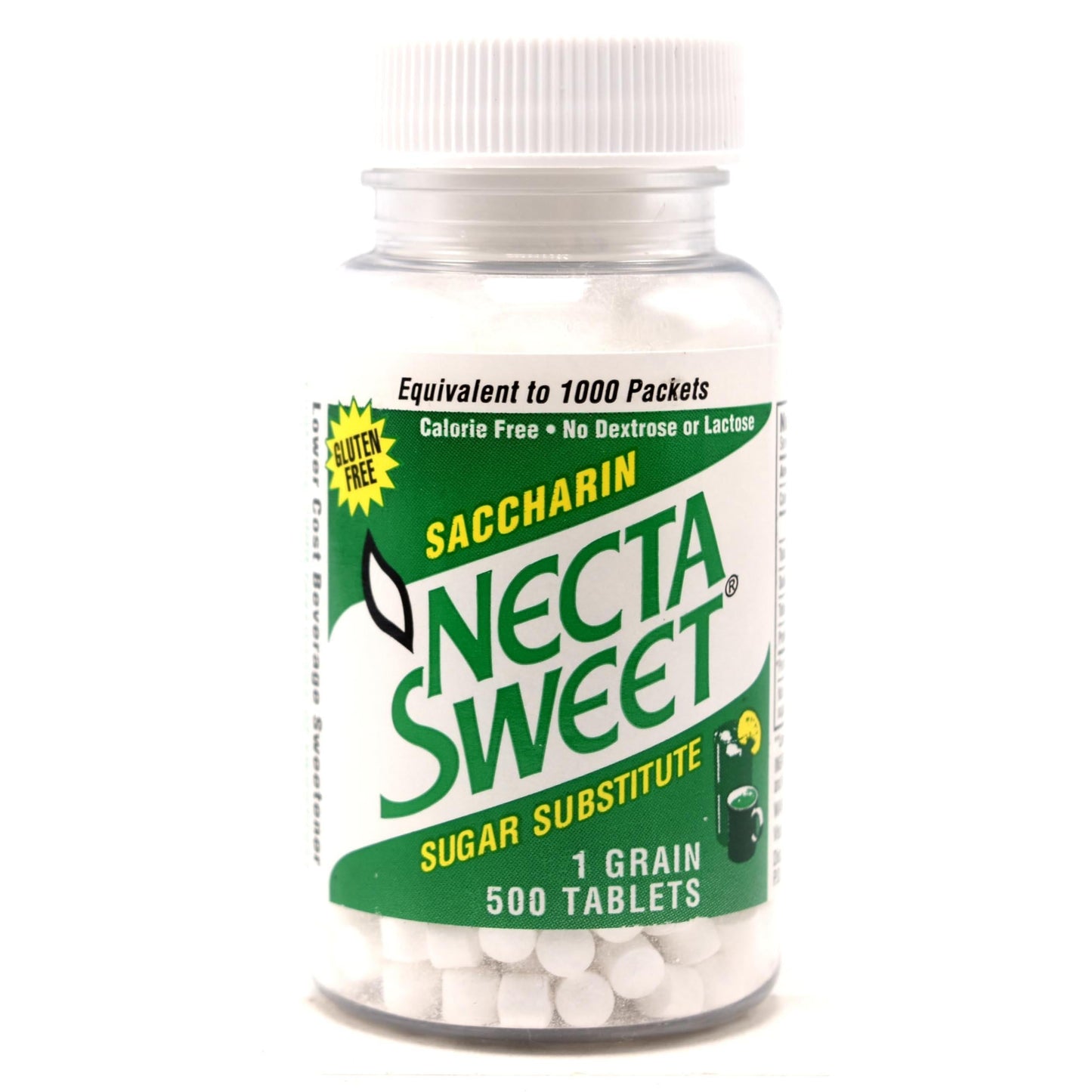 Necta Sweet Saccharin Sugar Substitute 1.0 Grain Tablets