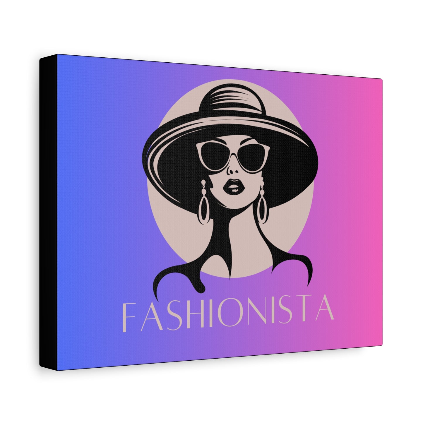 Fashionista Matte Canvas Wall Art, chic home decor, stylish gift for fashion lovers, wall decor, modern art piece, unique artwork