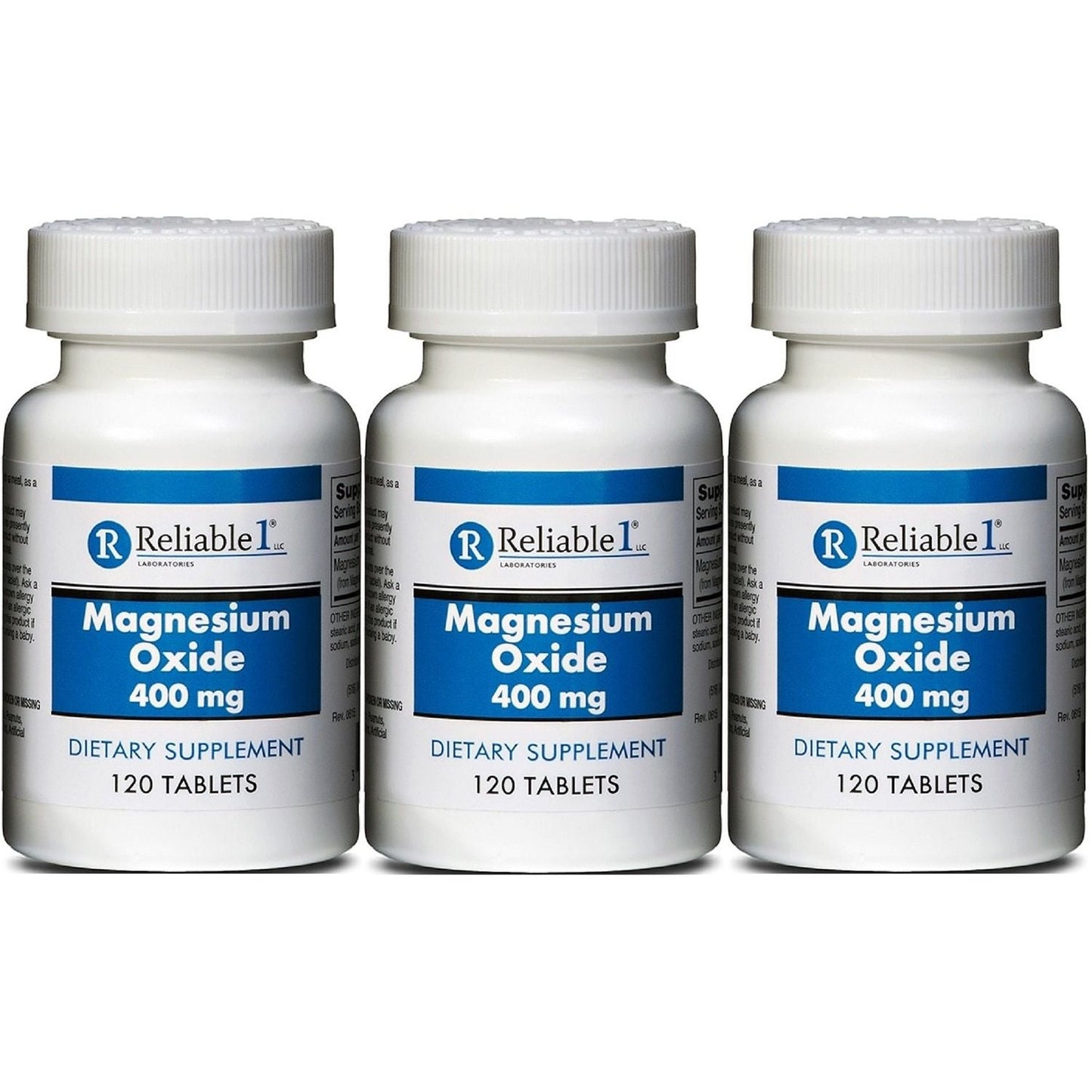 Reliable-1 Laboratories Magnesium Oxide – 400 mg (120 Tablets)