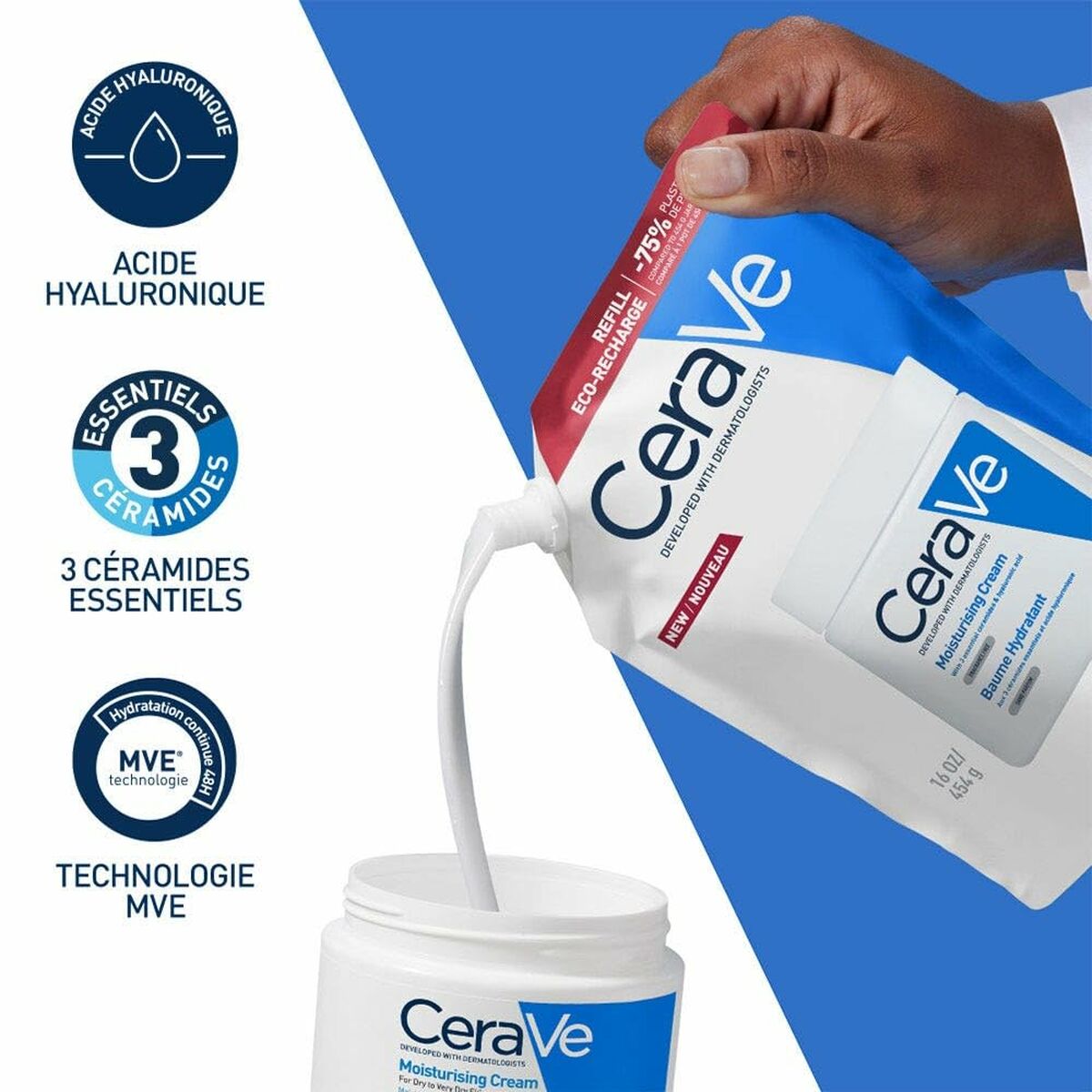 Facial Cream CeraVe CERAVE MOISTURISING 454 g-2