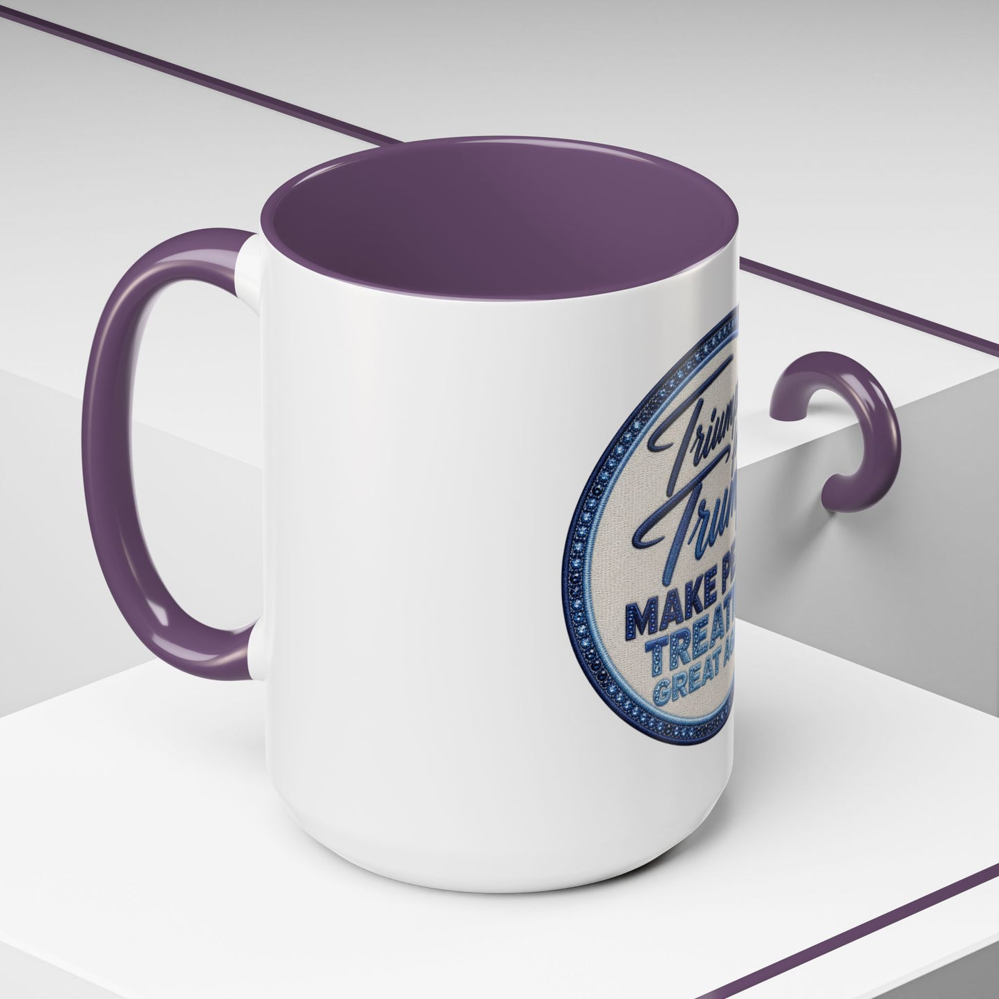 Make Peace Treaties Mug — "Triumph for Trump" Political Coffee Cup (11/15oz)