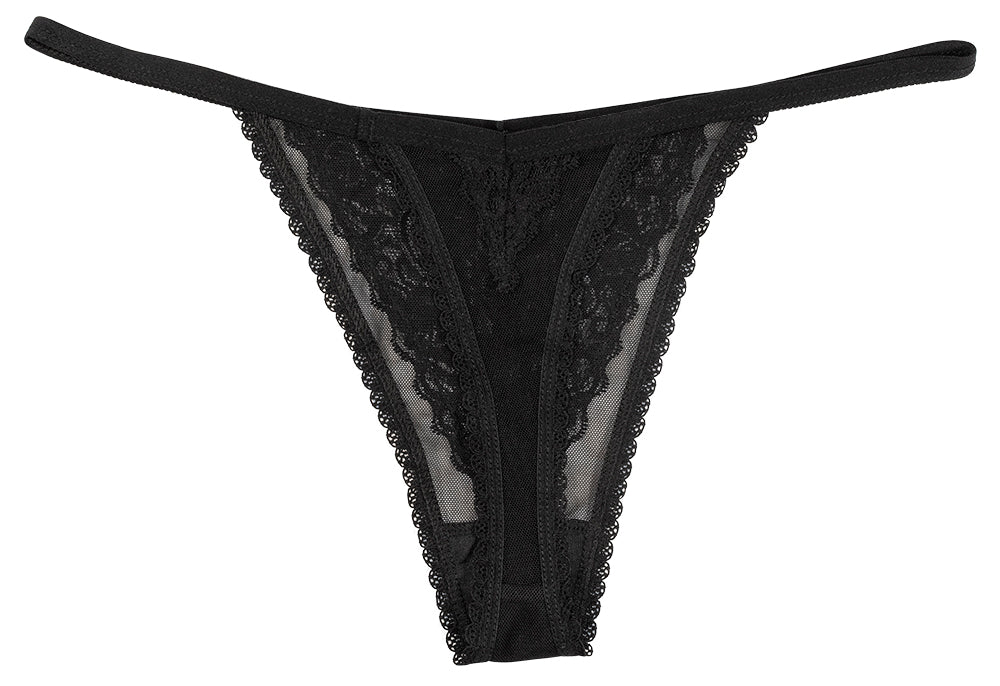 Mesh and Lace Thong