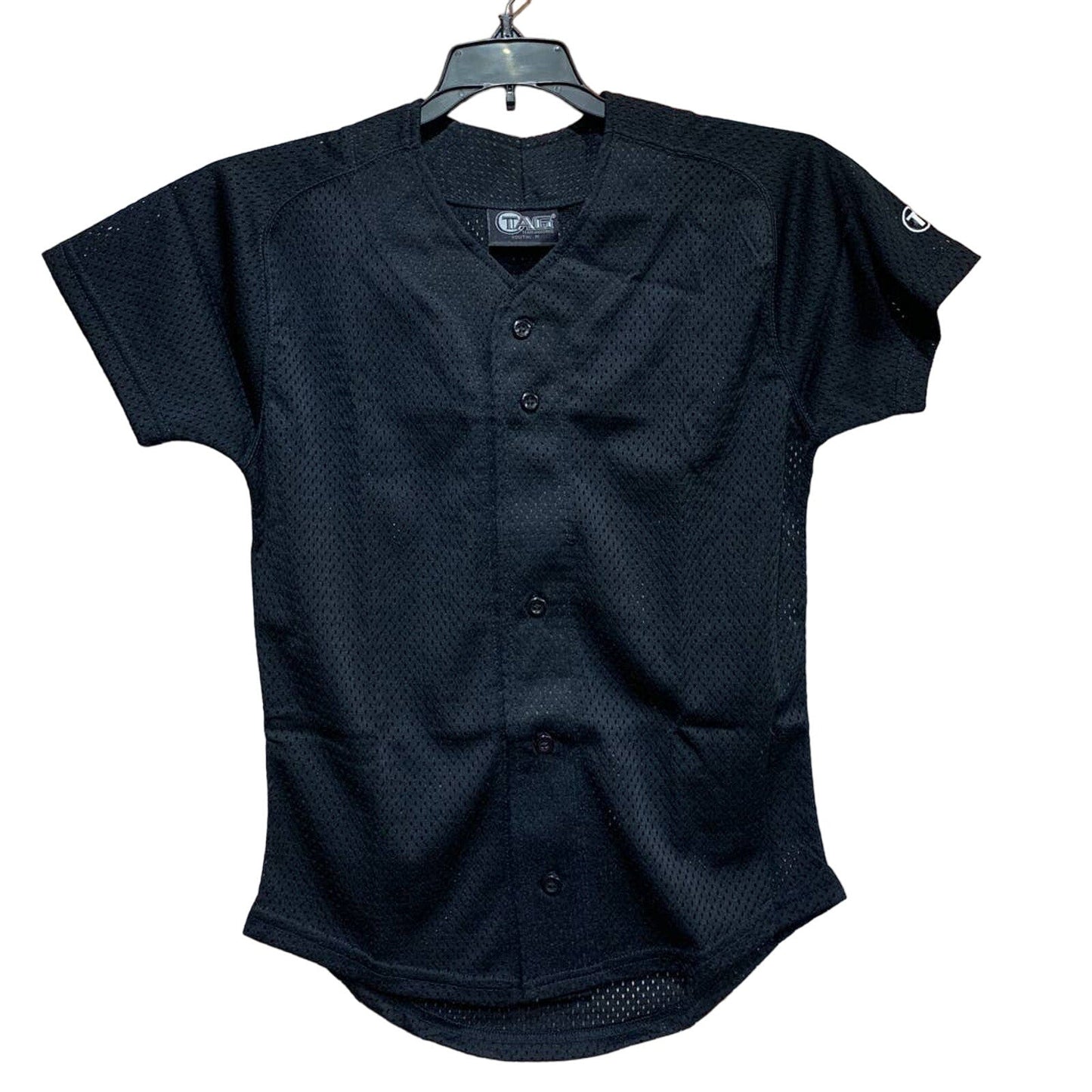 New Tag Team Uniform Youth Large Button Down Baseball Mesh Short Sleeve Jersey