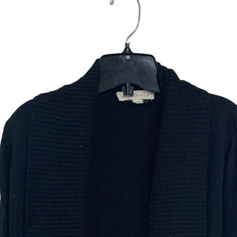 Love Stitch Womens Medium Black Long Sleeve Open Front Knit Cardigan Sweater