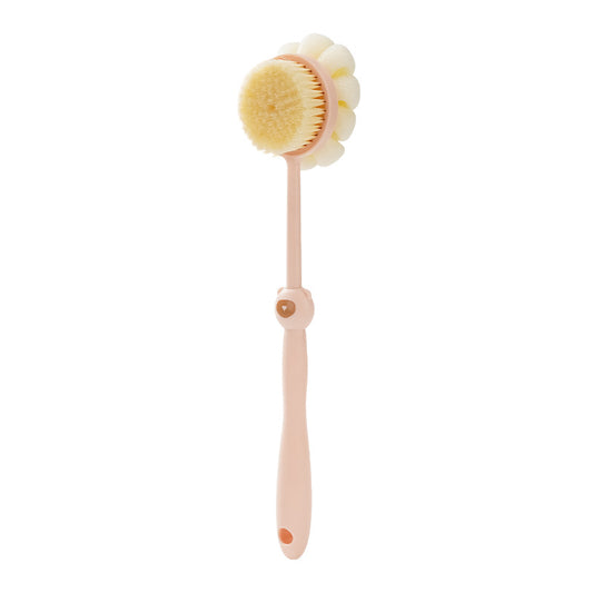 Bathing Brush For Back Scrubbing, No Need To Ask For Help. Long-Handled Brush With Soft Bristles, Double-Sided Bathing Brush. A Perfect Tool For Scrubbing Mud, Removing Dust, And Scrubbing The Back