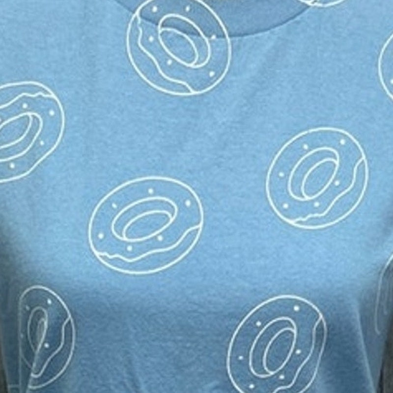 OFWGKTA Mens Small White Donut Printed 100% Cotton Short Sleeve Tee Shirt
