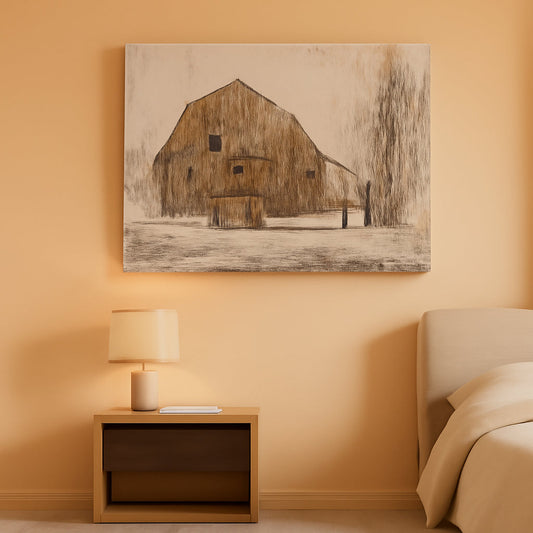 Farmhouse Rustic Canvas Wall Art 36x48 inches Decor-0