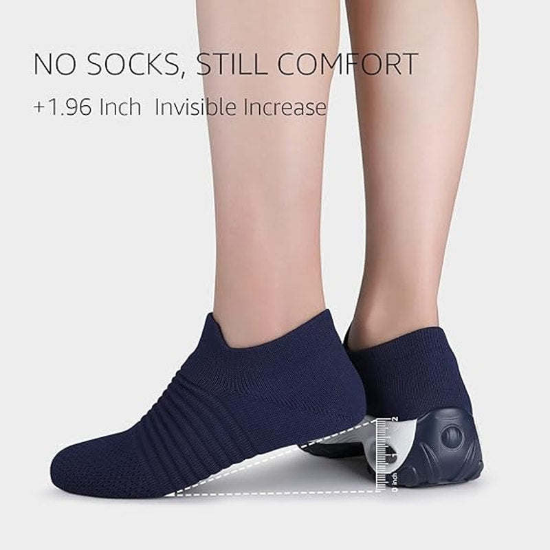 STQ Women Size 9.5 Navy Slip On Arch Support Orthopedic Breathable Mesh Sneakers
