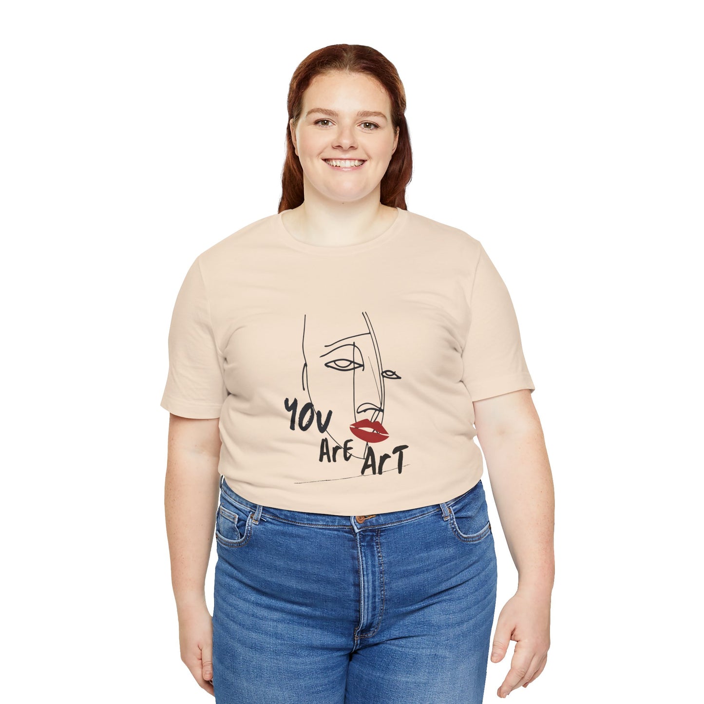 Artistic Expression Unisex Tee - You Are Art, Creative Gift, Casual Wear, Modern Design, Art Lover's Shirt
