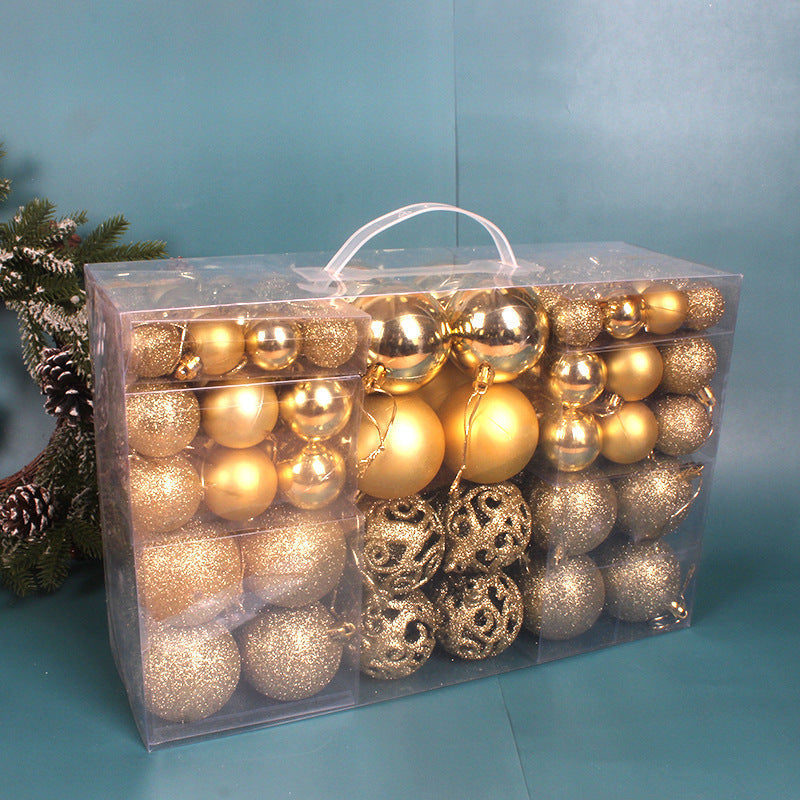 Christmas Ball 3-6cm Set Pvc Boxed Christmas Tree Decoration Colorful Ball