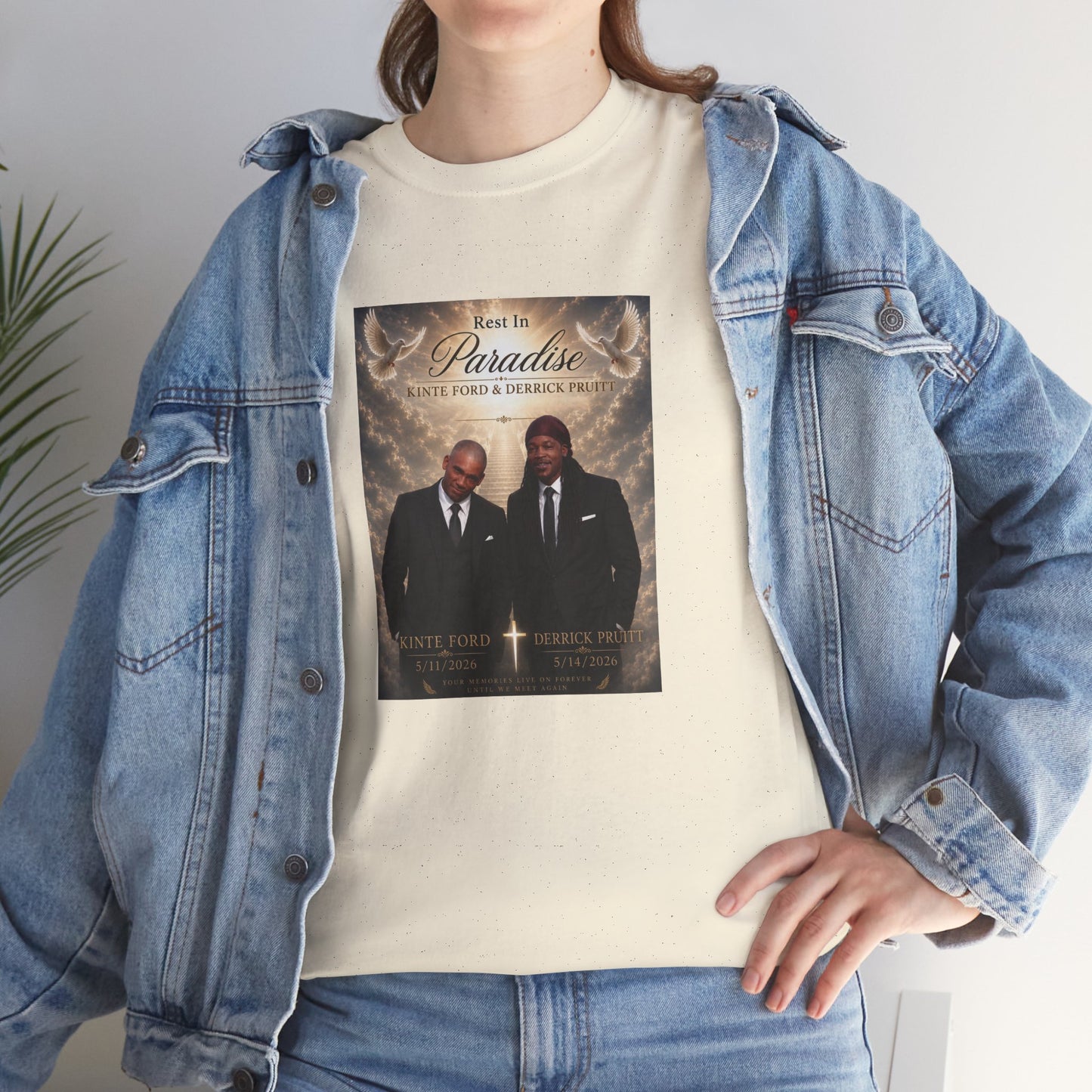 Memorial Tribute Tee — "Rest in Paradise" Funeral Remembrance Shirt