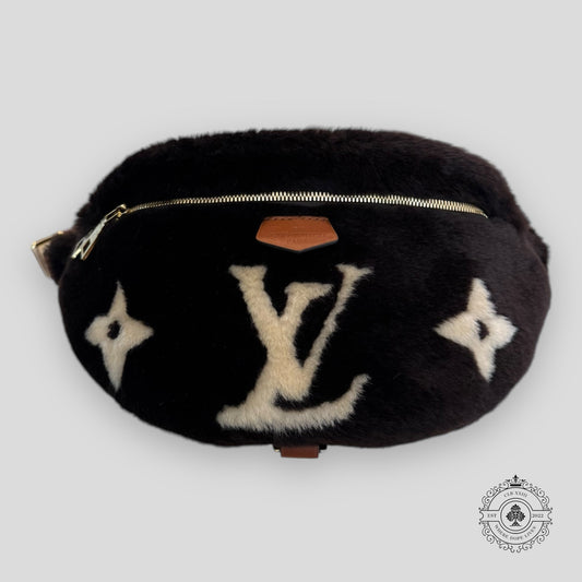 Louis Vuitton Chocolate Shearling Bumbag