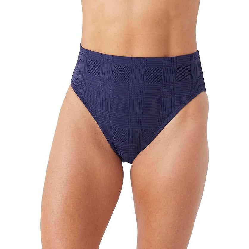 NWT New Nautica Womens Medium Night Blue Tummy Control Bikini Bottoms ONLY