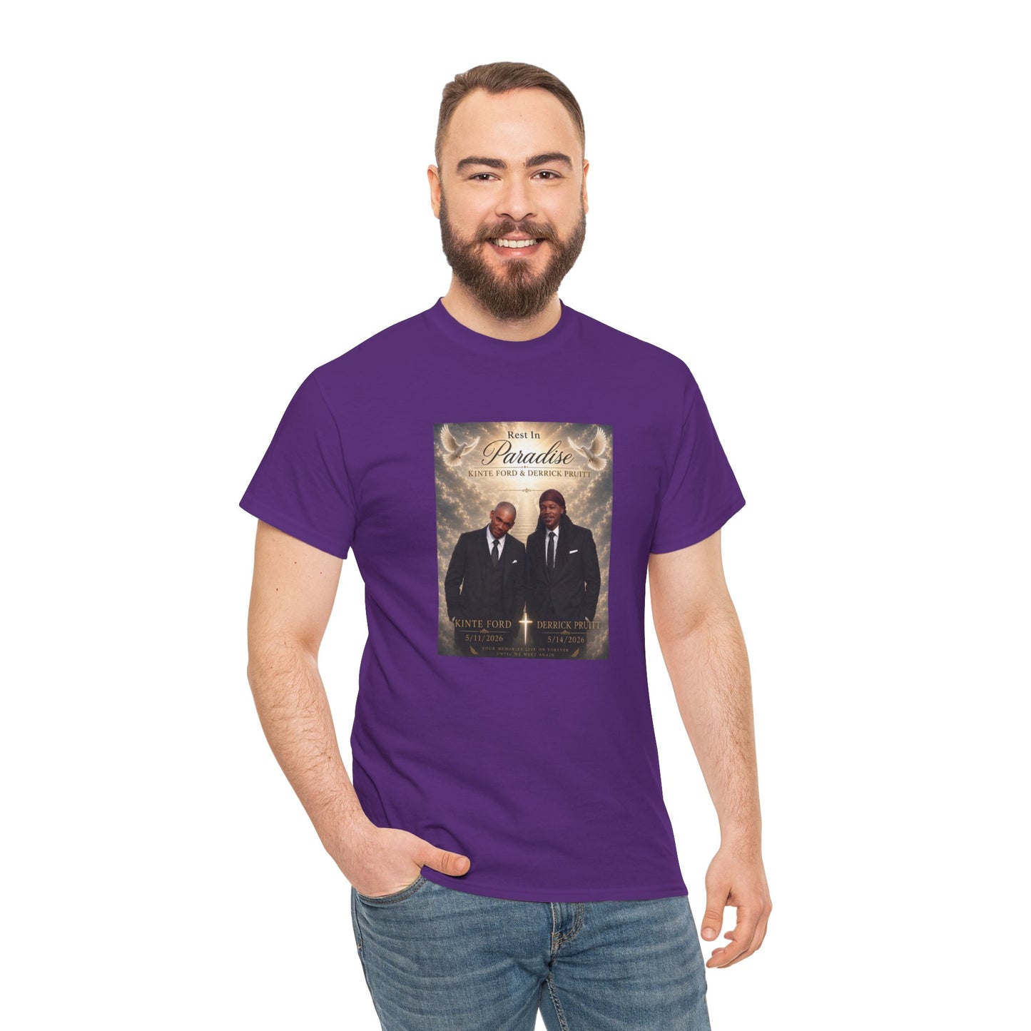 Memorial Tribute Tee — "Rest in Paradise" Funeral Remembrance Shirt