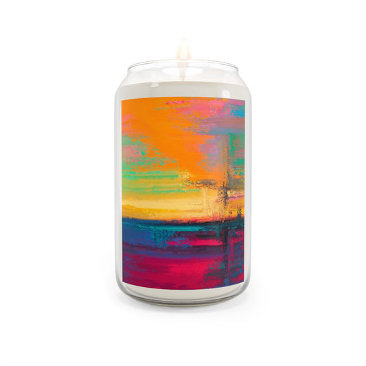 Vibrant Scented Soy Candle, Relaxing Aromatherapy Candle, Colorful Home Decor, Gift for Candle Lovers, Eco-Friendly Candle