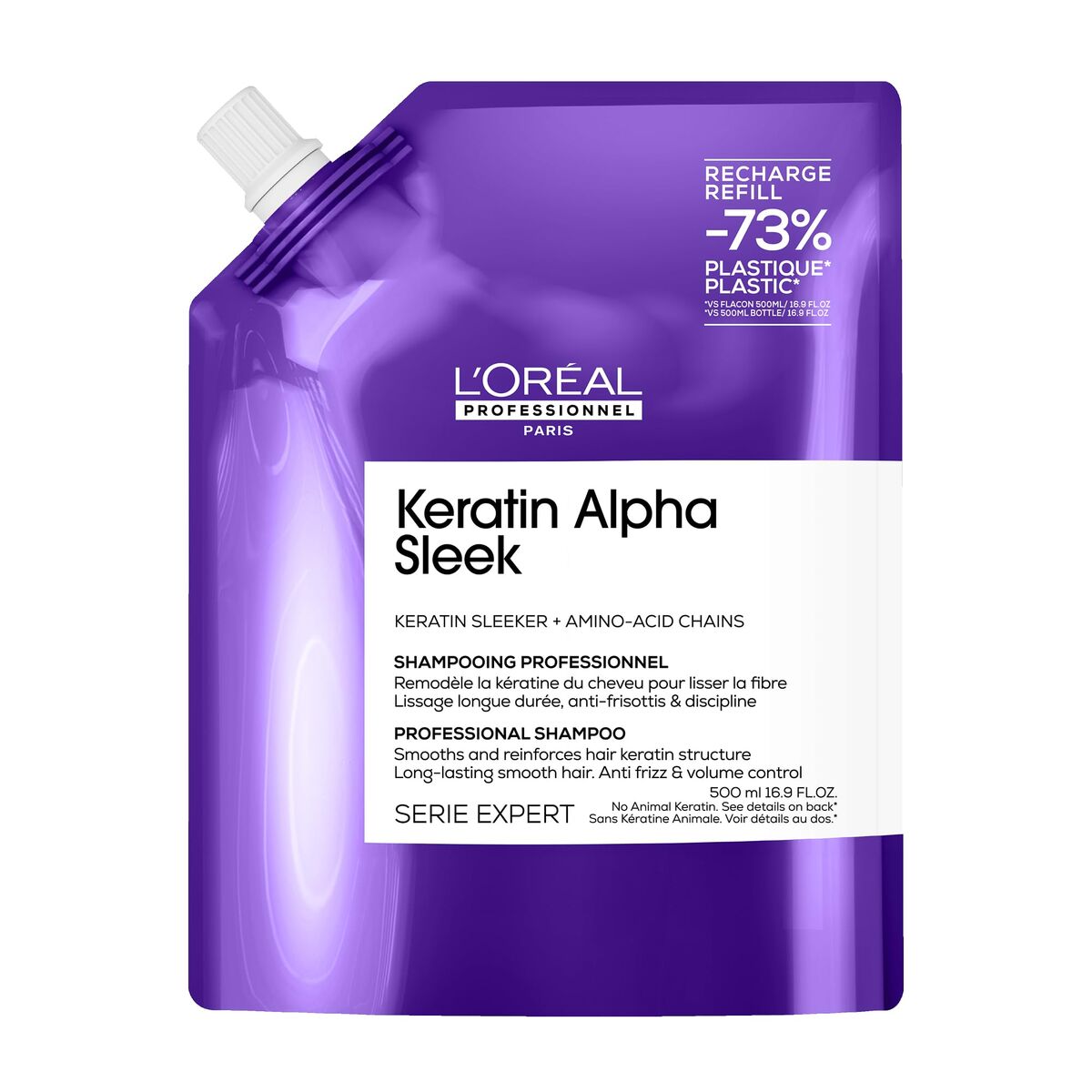 Shampoo L'Oreal Professionnel Paris KERATIN ALPHA SLEEK 500 ml-0