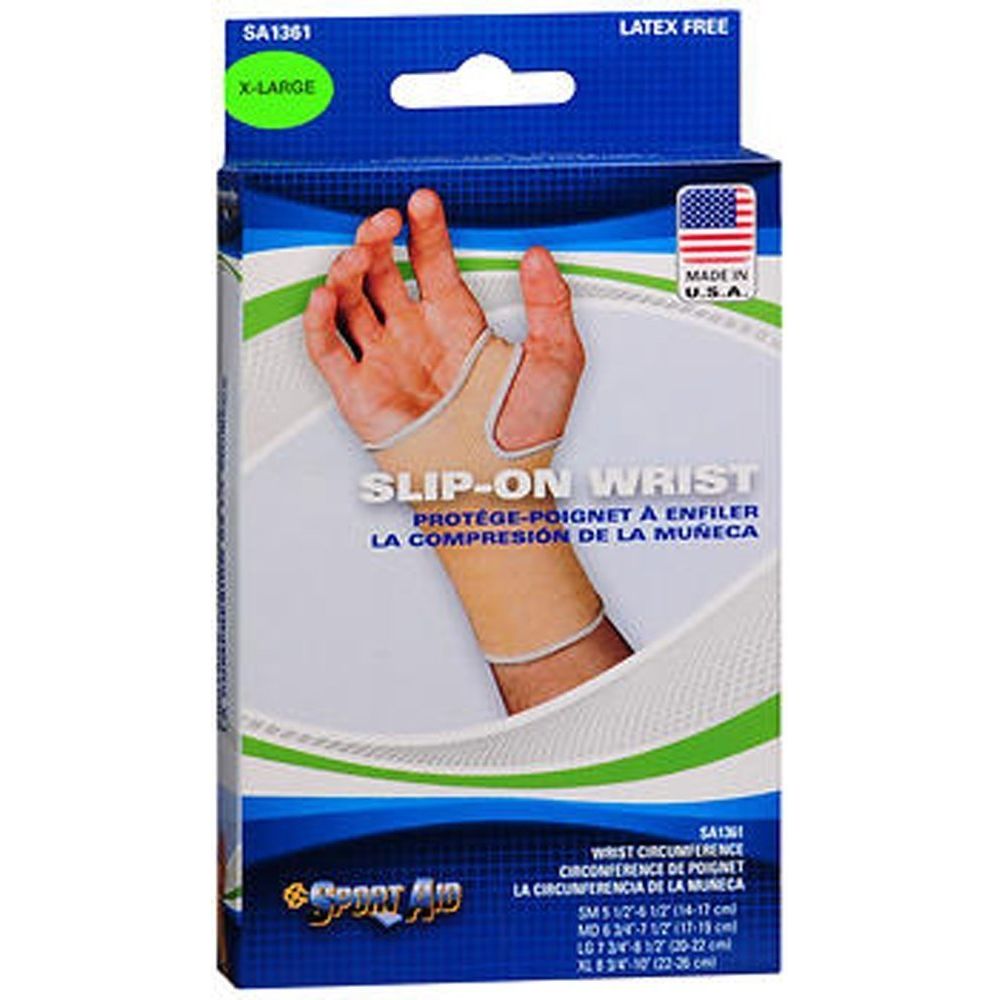 Sportaid® Wrist Brace – Slip-On Compression Support (Size XL)