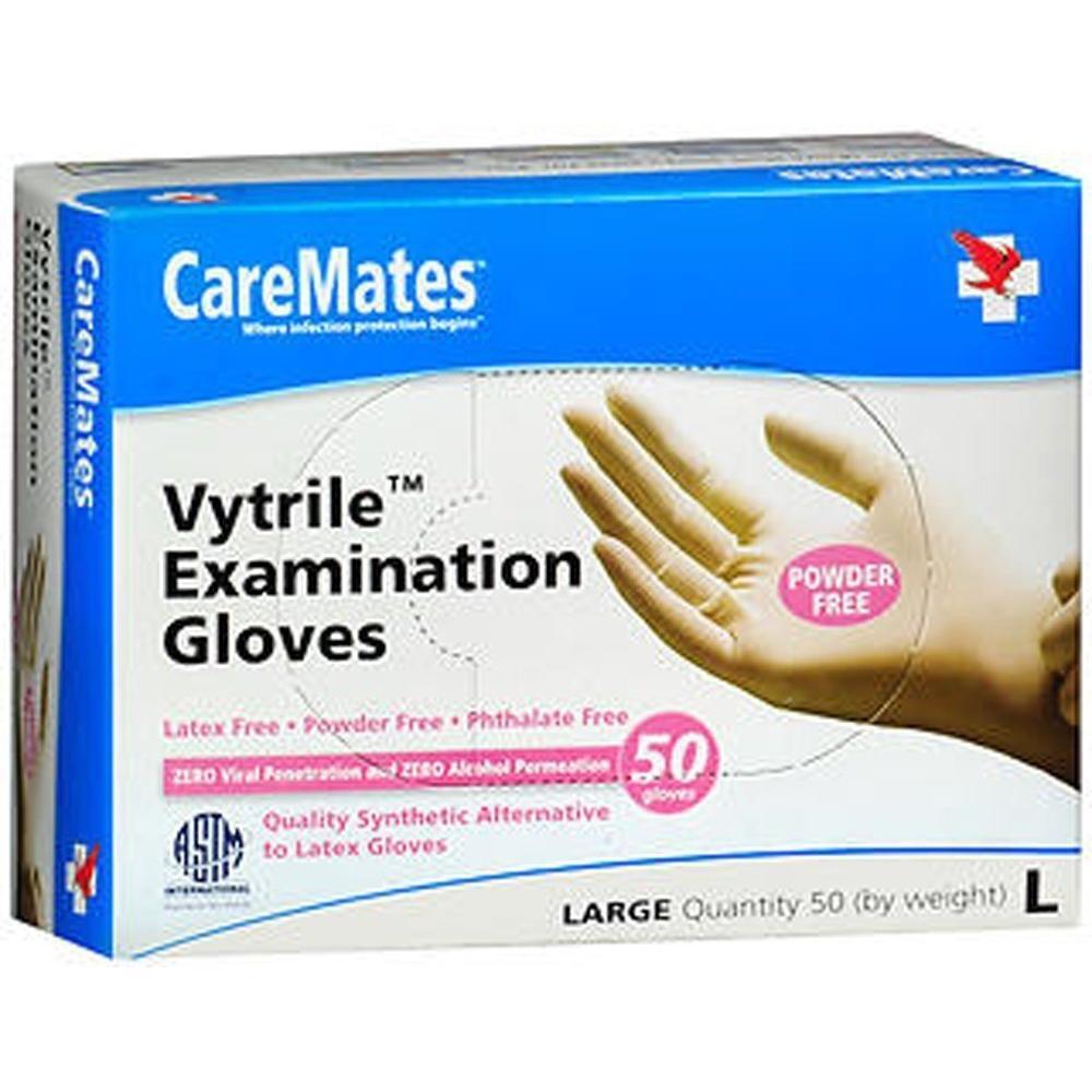 Caremates Vytrile Gloves Powder Free Large 50ct