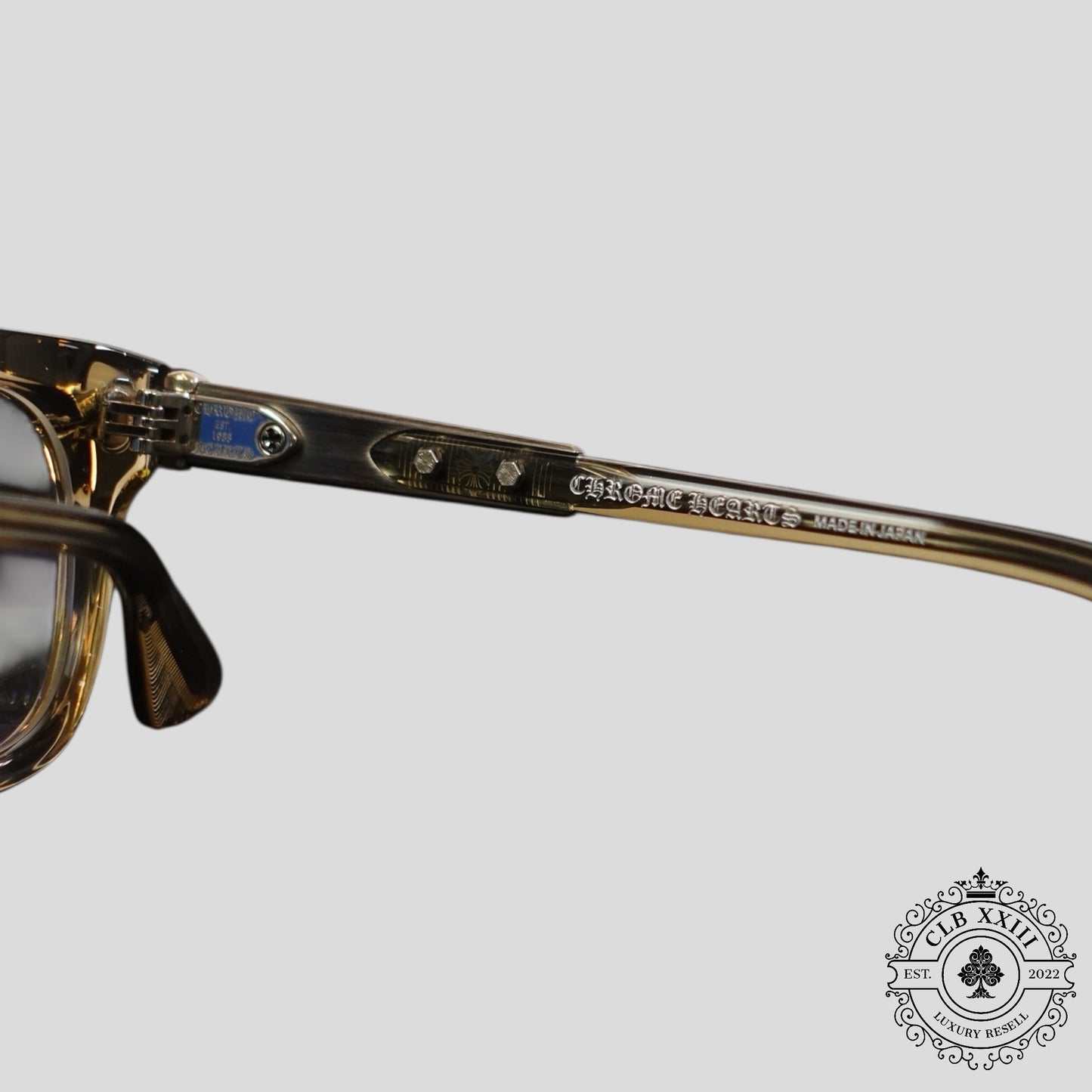 Chrome Hearts Baggins Glasses in Olive