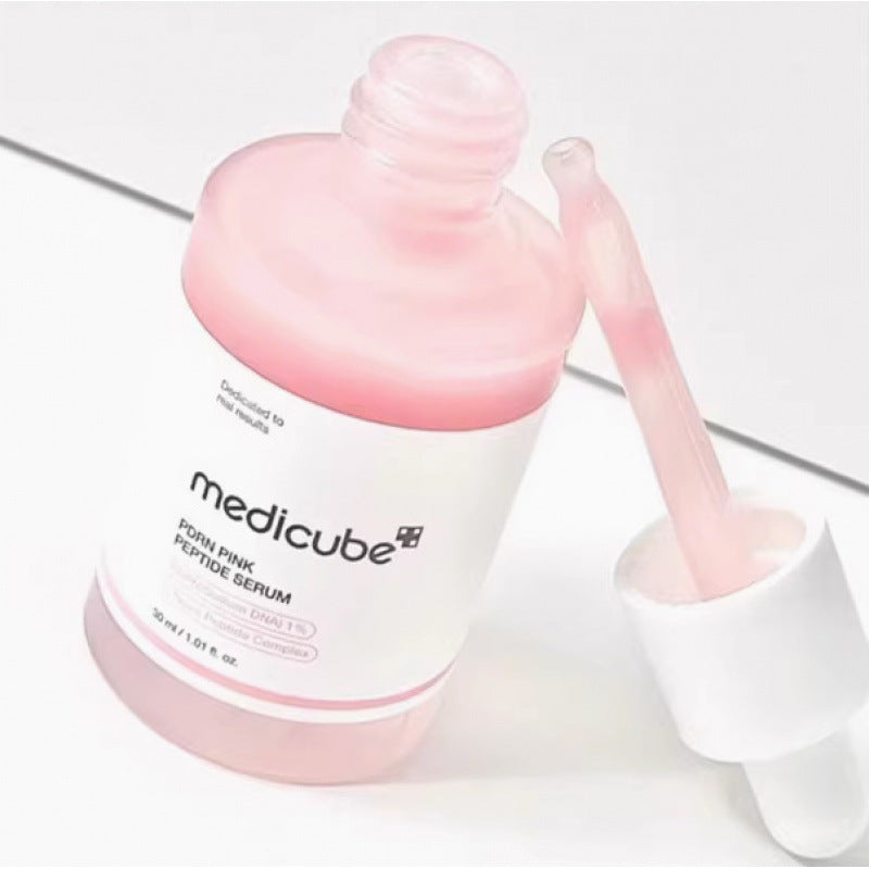 Medicube [NEW] PDRN Pink Peptide Brightening Glow Serum 30ml - Collagen Hydrating & Firming Essence for Radiant Skin | Moisturizing Anti Dullness Facial Serum