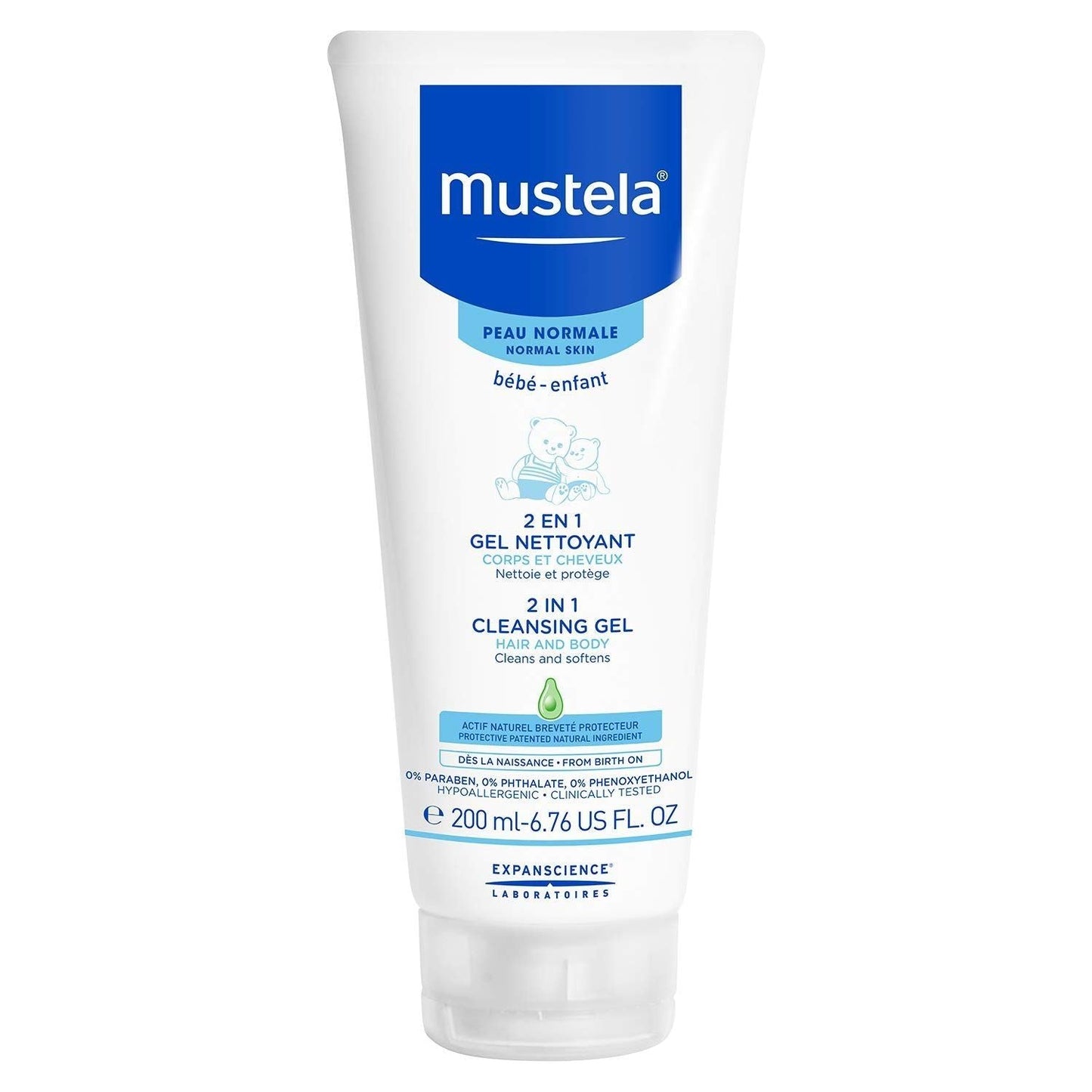 Mustela 2-in-1 Cleansing Gel  6.76 Oz