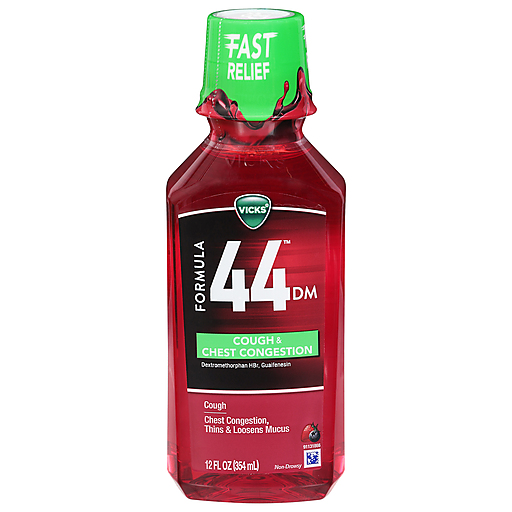 Vicks® Formula 44™ Cough & Chest Congestion – Non-Drowsy Berry Flavor