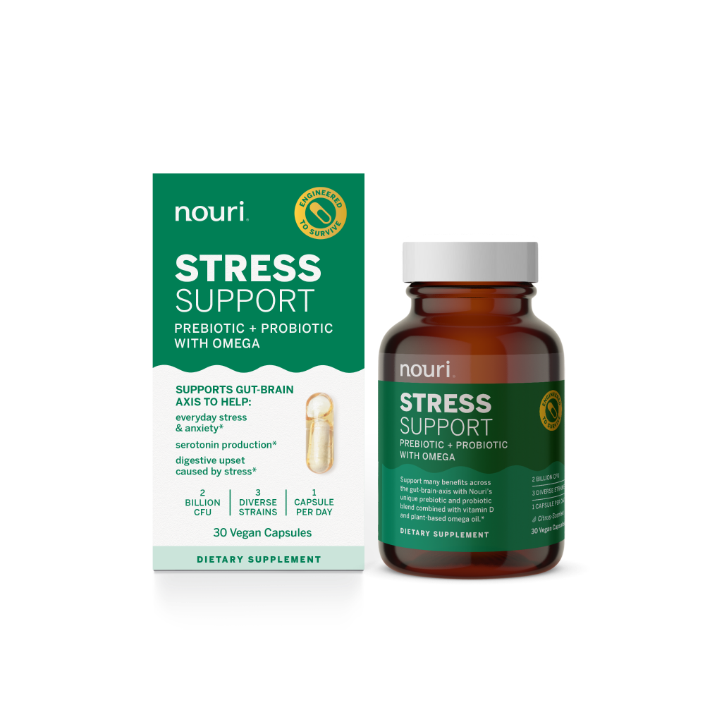 Nouri Stress Support Probiotic Capsules 30Ct