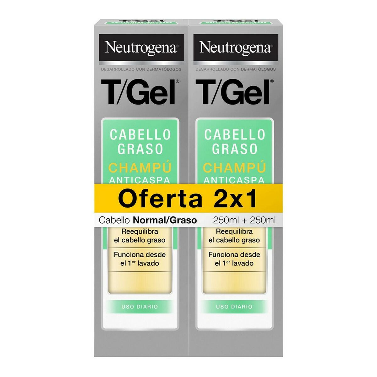 Anti-dandruff Shampoo Neutrogena Gel Champú Anticaspa Graso 250 ml-0