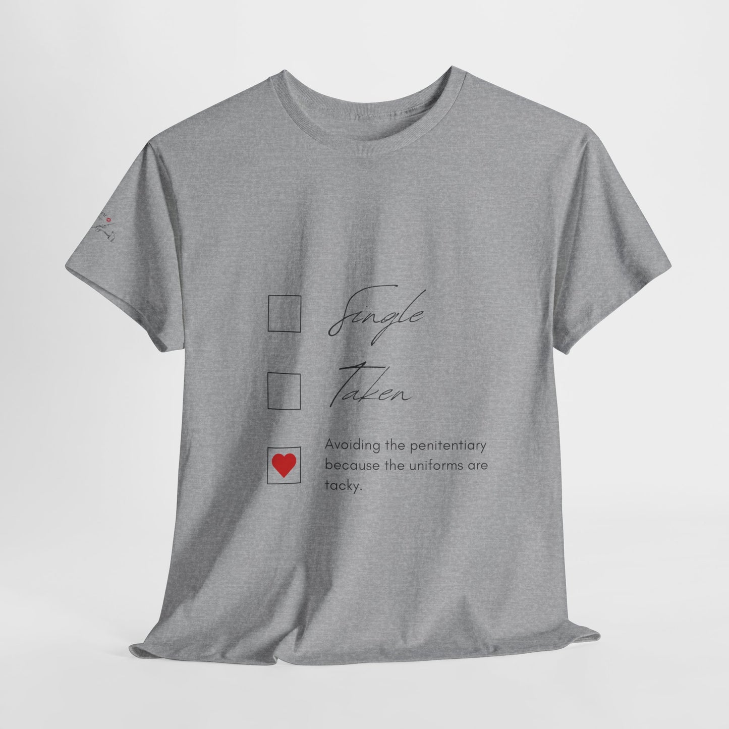 Single Taken Avoiding the Pen Play Where It's Safe T-Shirt Unisex Heavy 100% Cotton Tee