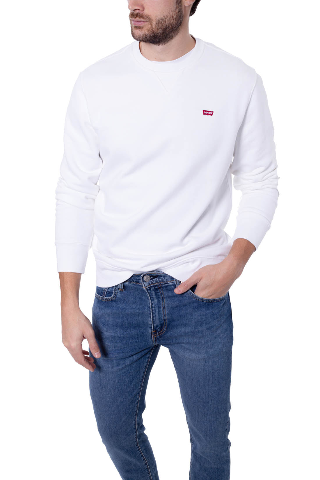 LEVI'S - Men's basic sweatshirt with Batwing logo patch  - Size XXL-47