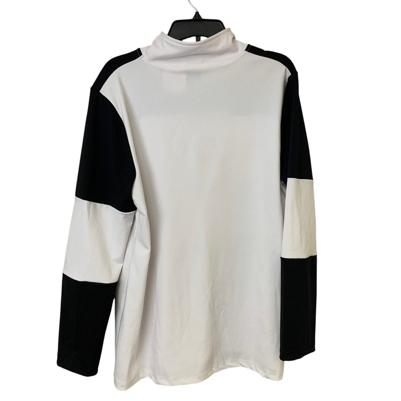 Upcycled Hand Printed Womens 3X Let Them Quarter Zip Long Sleeve Sweatshirt
