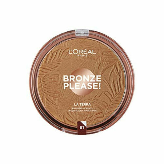 Compact Powders L'Oreal Make Up Bronze Nº 01-Light Caramel 18 g-0