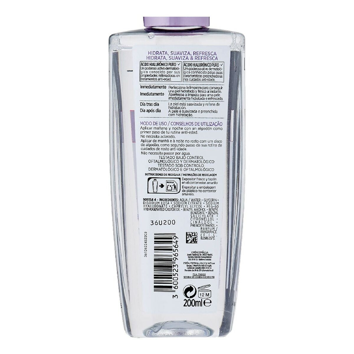 Revitalising Cleansing Toner L'Oreal Make Up AA219700 200 ml-1