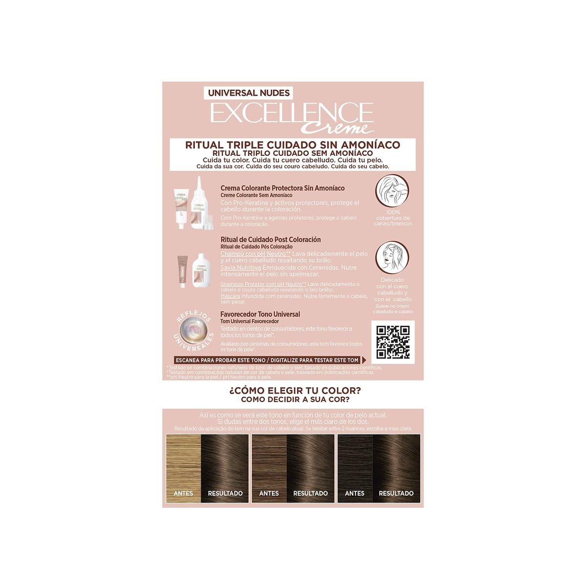 Permanent Dye L'Oreal Make Up Excellence Light Brown Nº 5u-Light Brown (5 Units)-1