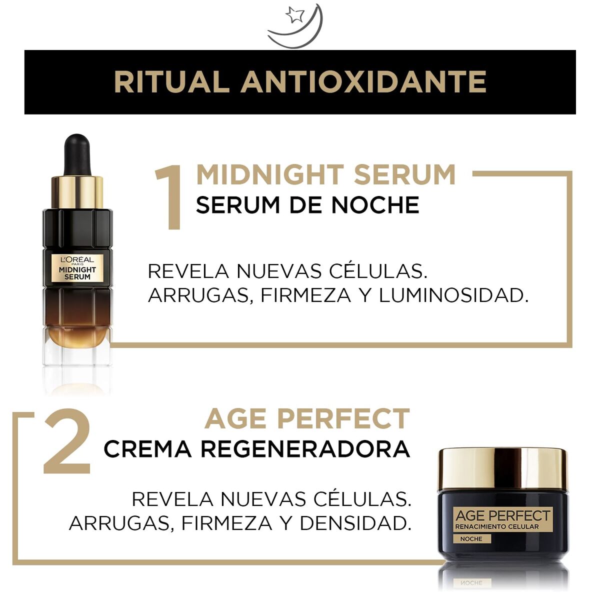 Night-time Anti-ageing Serum L'Oreal Make Up Age Perfect 30 ml-2