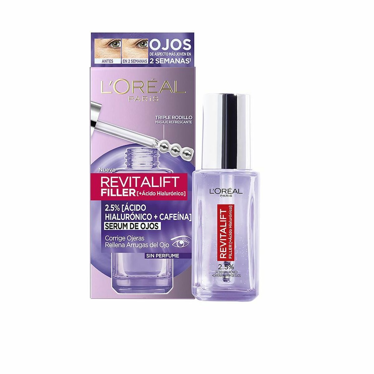 Serum for Eye Area L'Oreal Make Up Revitalift Filler 20 ml Anti-eye bags Anti-Wrinkle-0