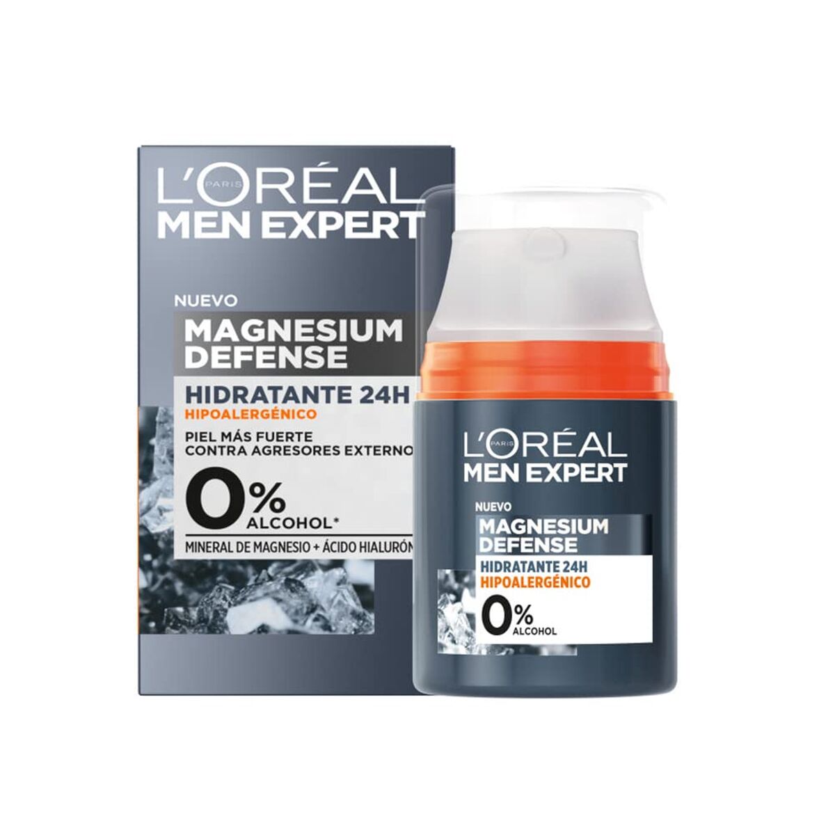 Hydrating Facial Cream L'Oreal Make Up Men Expert Magnesium Defense 50 ml 24 hours-3