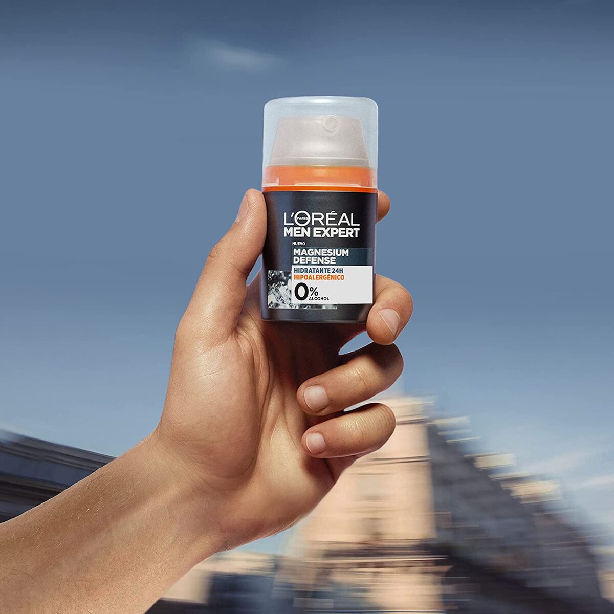 Hydrating Facial Cream L'Oreal Make Up Men Expert Magnesium Defense 50 ml 24 hours-1