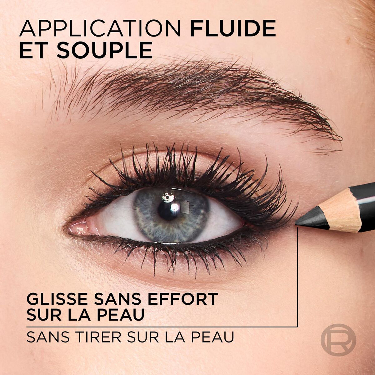 Eye Pencil L'Oreal Make Up HAUTE COULEUR Black (1 Unit)-1