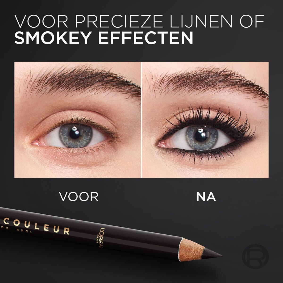 Eye Pencil L'Oreal Make Up HAUTE COULEUR Black (1 Unit)-5