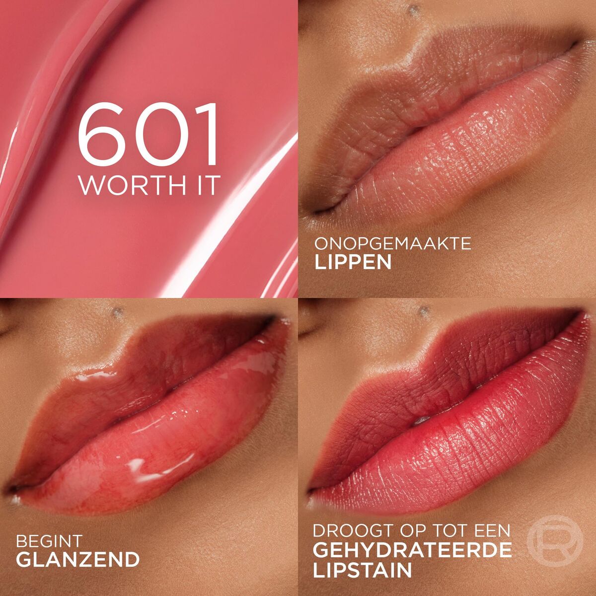 Lipstick L'Oreal Make Up HYALURON TINT Nº 601 Worth it (1 Unit)-1