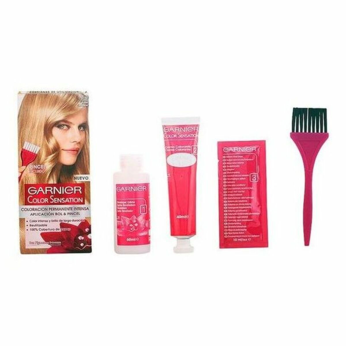 Permanent Dye Garnier 860-76843 Luminous Blonde Nº 8 Rubio Luminoso Nº 8-Rubio Luminoso 110 g-0